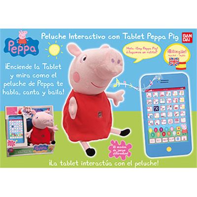Peluche interactivo con tablet peppa pig - 02584268