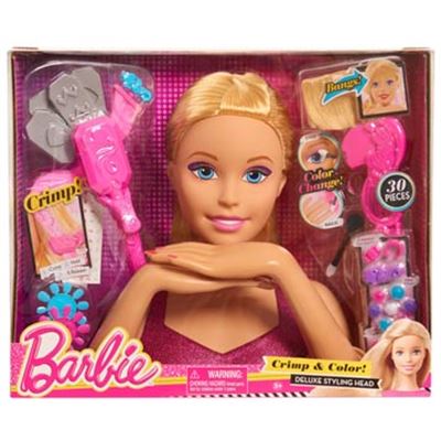Barbie- busto deluxe crimp&color - 13003532