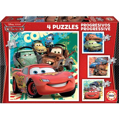 Puzzles progresivos cars 2 12-16-20-25 - 8412668149427