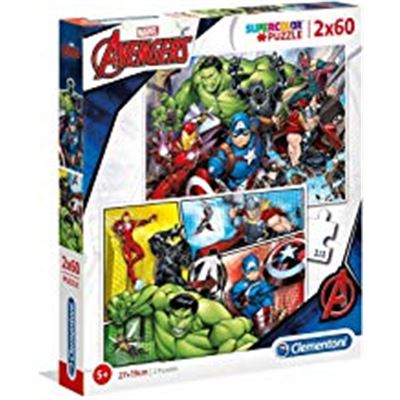 Puzzles 2x60 piezas the avengers