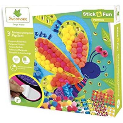 Mosaico pompones mariposas - 50594814