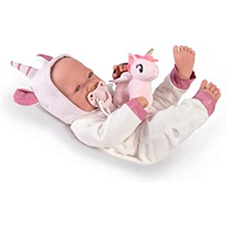 Recién nacida con disfraz de unicornio - 00450268