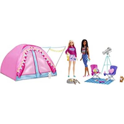 Barbie ¡vamos de camping! malibu y brooklyn con ti - 24504806