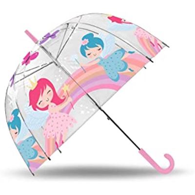 Paraguas transparente campana 46 cm auto fairy