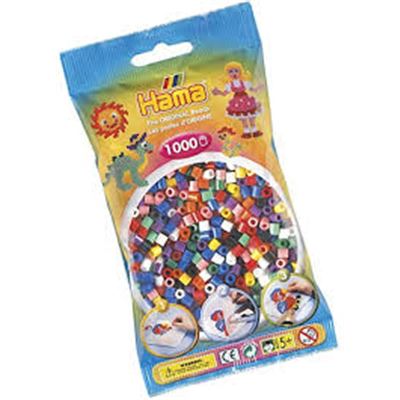 Hama midi 1000 piezas (10 colores) mix 00 - 028178207007