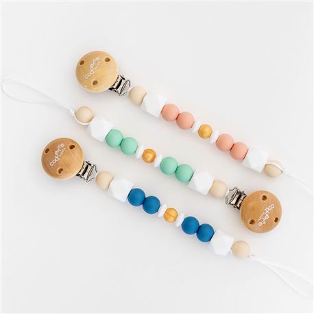 Chupetero de silicona/madera - 8436571040732