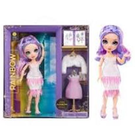 Rainbow high muñeca fantastic fashion doll - viole - 035051587385
