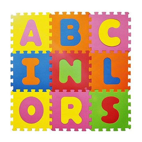 Set 26 piezas foam 30x30 alfabeto con bolsa cremal - 86003026