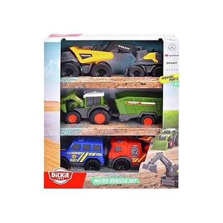 Micro Pack 6 vehiculos 8 cm