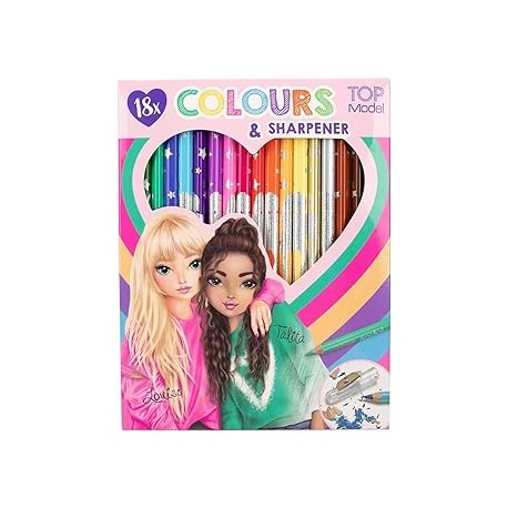 TOPModel 18 lápices de colores con sac