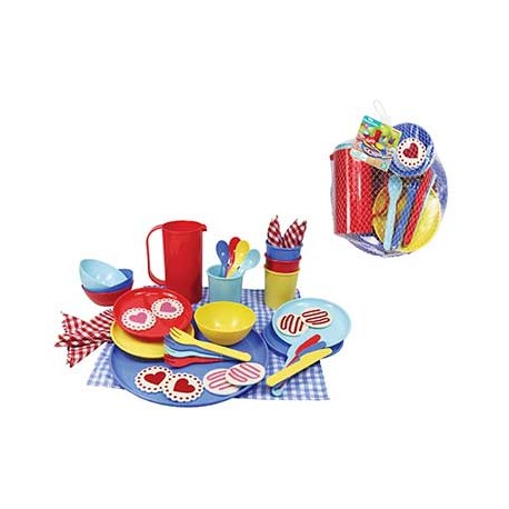 VAJILLA PICNIC EN RED