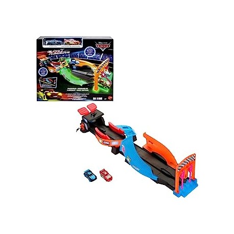 Disney Pixar Cars Night Racing Pista coches de jug