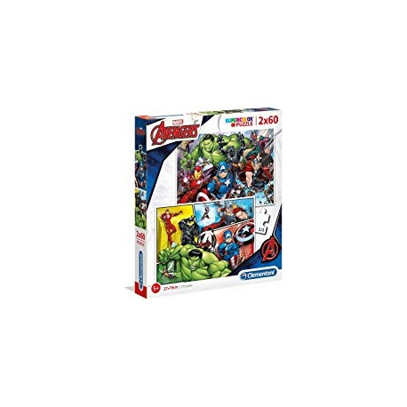 PUZZLES 2X60 PIEZAS THE AVENGERS