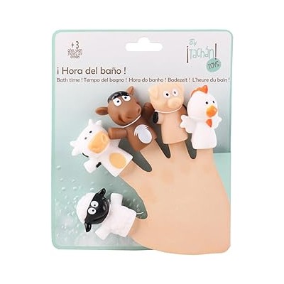 SET DE MARIONETAS DE BAÑO GRANJA TACHAN