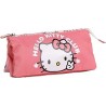 Estuche portatodo 3 compartimentos hello kitty