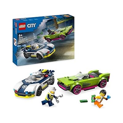 Coche de Policía y Potente Deportivo