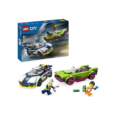 Coche de Policía y Potente Deportivo