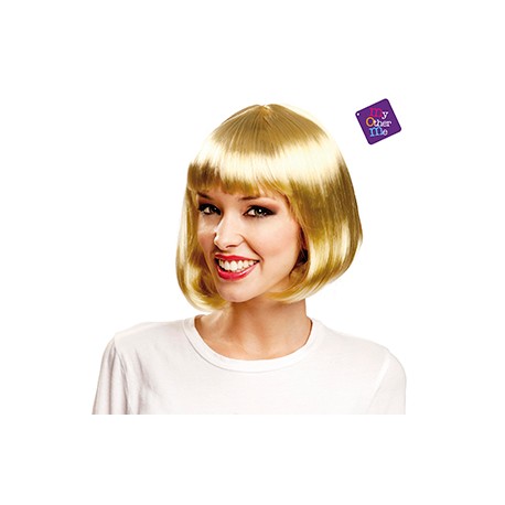 Peluca corta rubia