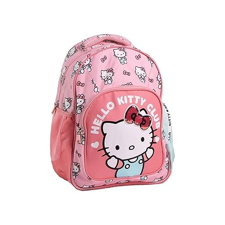 Mochila escolar mediana 42 cm hello kitty
