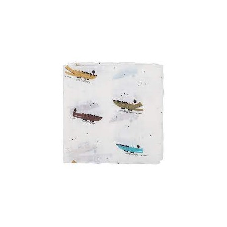 MUSELINA BAMBU 120X120 564 COCO 394 01 BLANCO