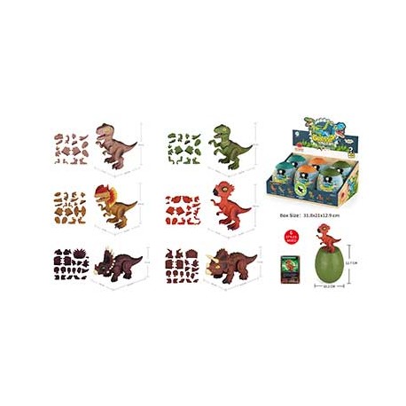 HUEVO CON DINOSAURIO 6 STDOS