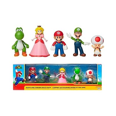 Super Mario - Mario & Friendas Pack 5 figuras de 6