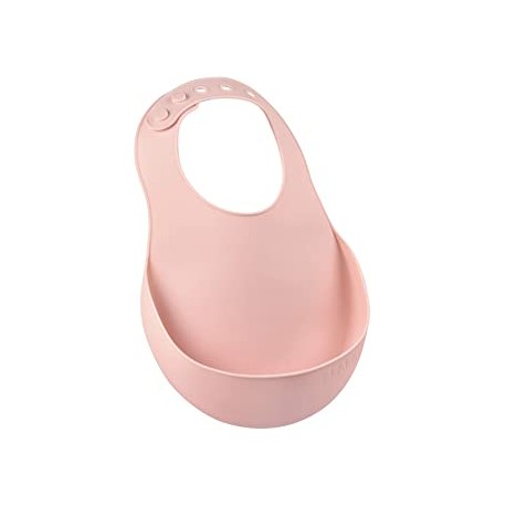Babero silicona rosa
