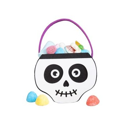 BOLSITO FIELTRO PORTACARMELOS SKULL 16 X 22 CM