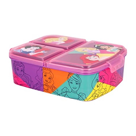 STOR SANDWICHERA MULTIPLE DISNEY PRINCESS BRIGHT