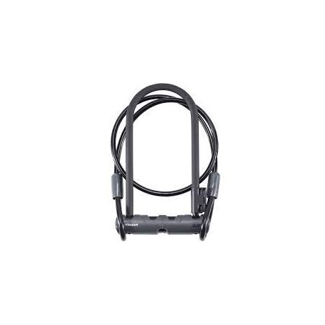 Candado en U con llave y cable de 4 Bontrager Elit