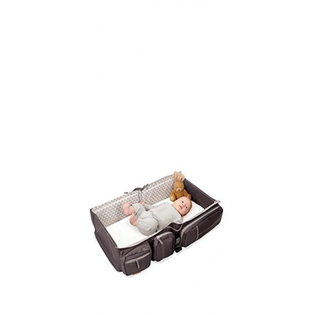 BABY TRAVEL-SACO CAMBIADOR CONVERTIBLE CAPAZO GRIS