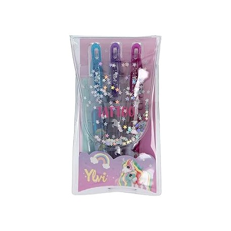 Ylvi bolígrafos de gel purpurina para tatu