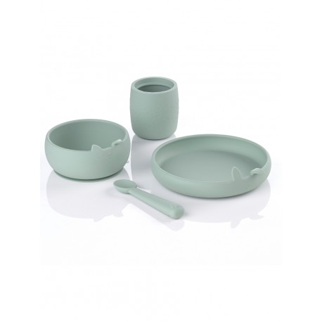 VAJILLA SILICONE DINNER SET MINT