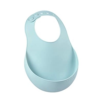 Babero silicona azul