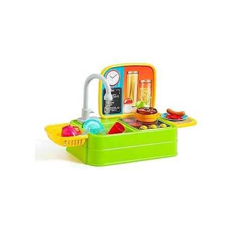 Cocina Fregadero Con 26 Accesorios y Grifo Real