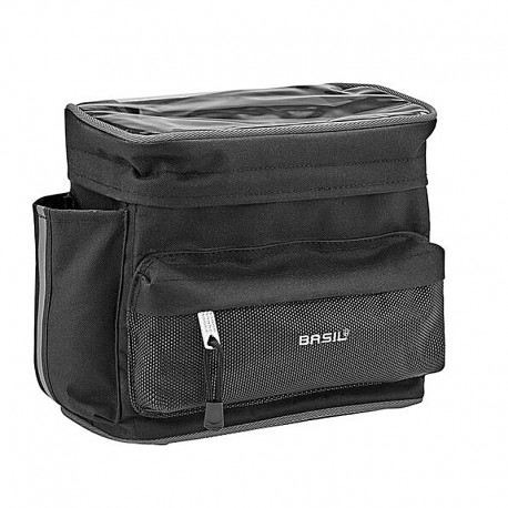 BOLSA MANILLAR BASIL MAIL 8L NEGRO (26x17x22 cm)