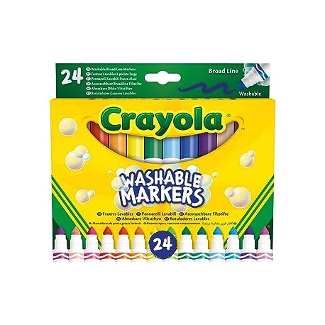 24 ROTULADORES SÚPER PUNTA LAVABLES