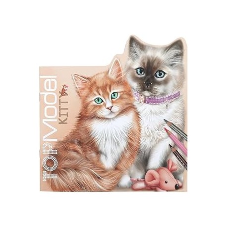 TOPModel Kitty libro para colorear KITTY and DOGGY