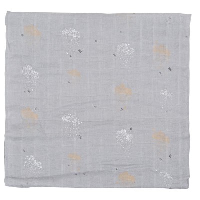 MUSELINA BAMBU 120X120 564 NUBE 395 30 GRIS