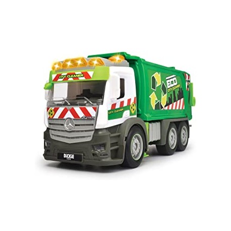 CAMIÓN ACTION MERCEDES BASURA LUZ Y SONIDO 26 CM