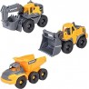 Set 3 Vehículos Equipo Construcción Volvo 16cm