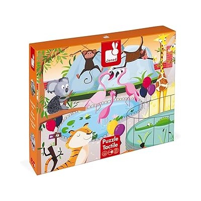 PUZLE TÁCTIL "UN DÍA EN EL ZOO" 20 PZAS.3700217327743
