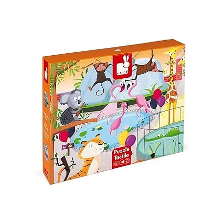 PUZLE TÁCTIL "UN DÍA EN EL ZOO" 20 PZAS.3700217327743