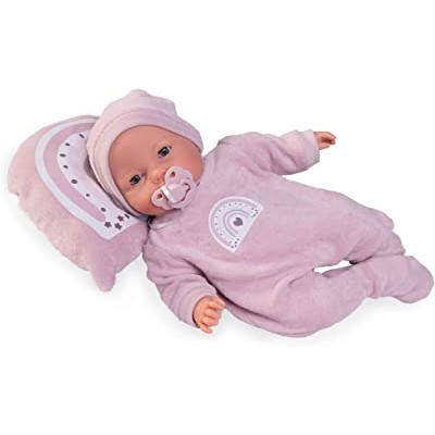 Bimba lagrimitas con cojín arcoiris