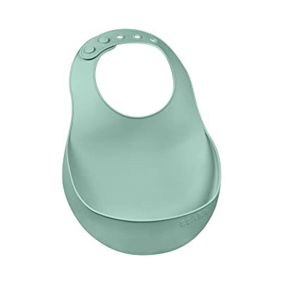 Babero silicona verde salvia