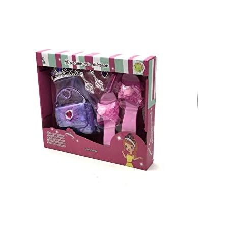SET DE ACCESORIOS PARA PRINCESAS CON BOLSO Y