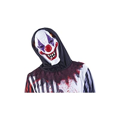MÁSCARA PAYASO LOCO CON CAPUCHA