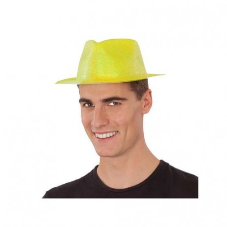 SOMBRERO PLÁSTICO GLITTER