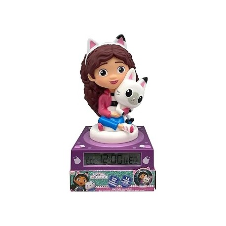 LAMPARA 3D CON DESPERTADOR Y FECHA