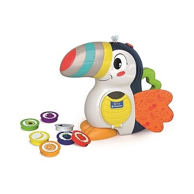 Tucán frutas y colores